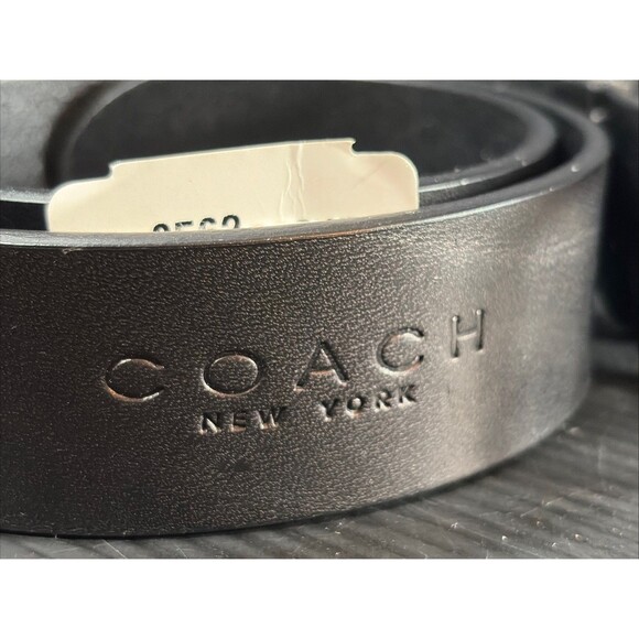 Coach Women\'s Handmade Black Cowhide Leather Belt Size Small 8562 ?? NEW main image 14